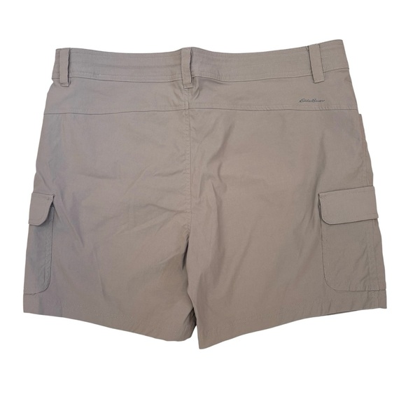 Eddie Bauer Lightweight Summer Trail Cargo Shorts Hiking Khaki Tan Size 16 - Picture 5 of 12